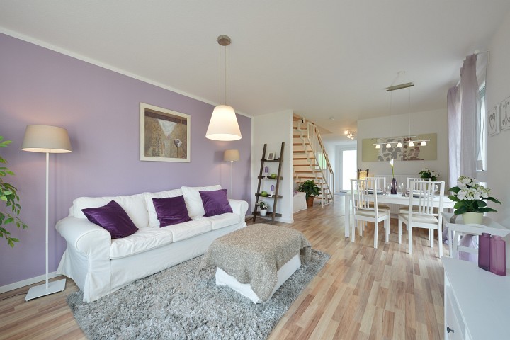 Immobilienfotografie Reihenhaus Wohnzimmer