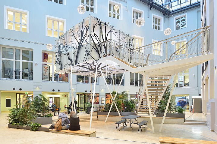 Architekturfotografie Baumhaus im Artrium Wache 6