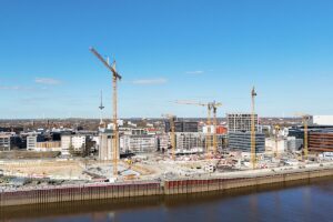 Baustellen-Skyline in Bremen